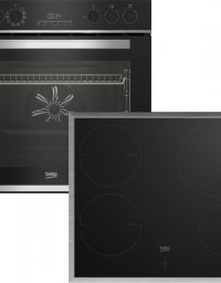 BEKO BBUM13340XMPEF beépíthető pirolítikus sütő és indukciós főzőlap szett